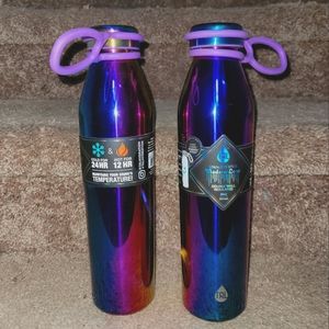 Two TAL Chrome rainbow 20 Oz. Stainless Steel Insulated bottles bundle.